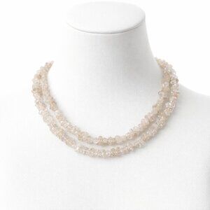 ✨ Elegant Beige Stone Necklace | Timeless Statement Piece | Versatile & Chic